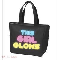 This Girl Glows Retro Neon Party Tote Bag thumb 3