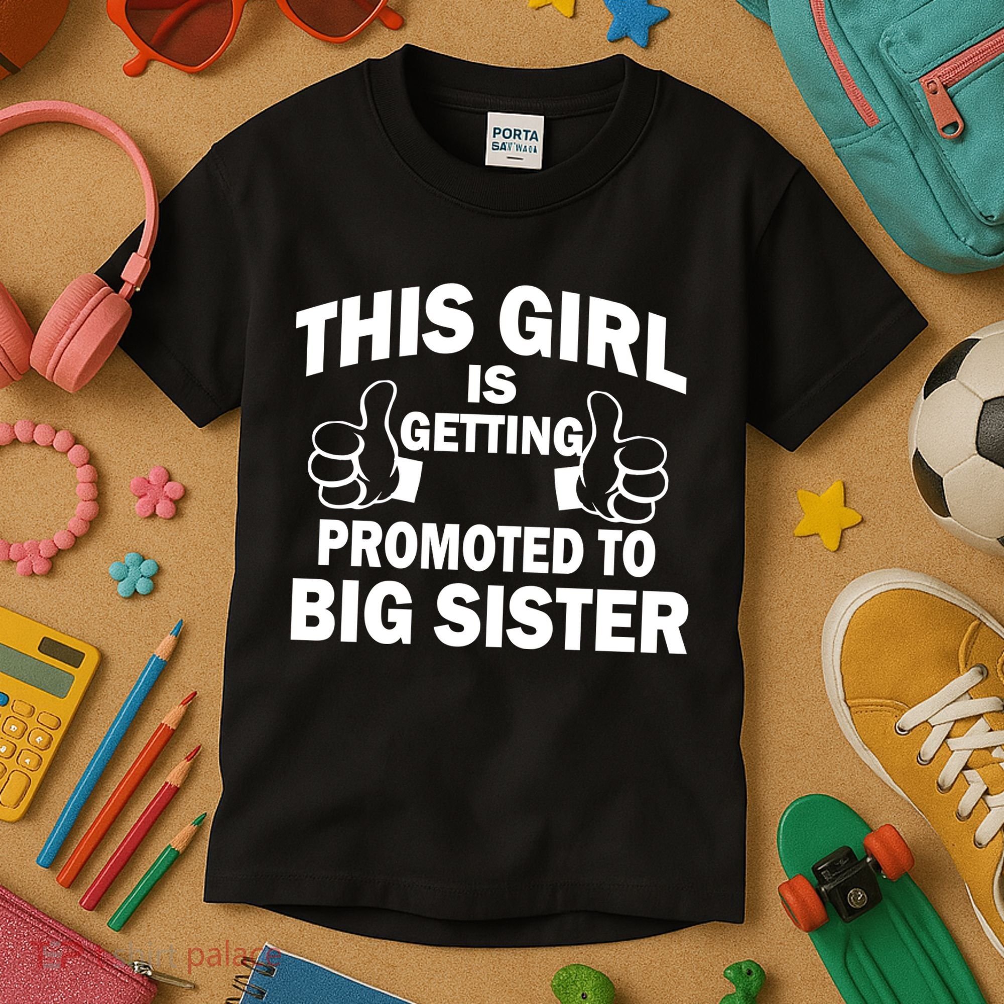 This Girl Is Getting Promoted to Big Sister Kids T-Shirt