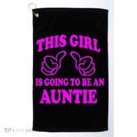 This Girl Is Going To Be An Auntie Golf Towel thumb 0