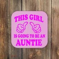 This Girl Is Going To Be An Auntie Coaster thumb 0