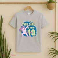 This Girl Is Now 10 Years Old T-Shirt thumb 2