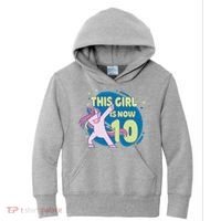 This Girl Is Now 10 Years Old Kids Hoodie thumb 0
