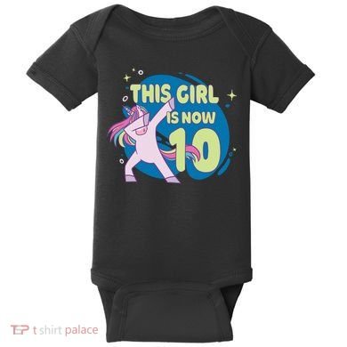 This Girl Is Now 10 Years Old Baby Bodysuit
