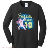This Girl Is Now 10 Years Old Kids Long Sleeve Shirt thumb 0