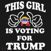 This Girl Is Voting For Trump Sweatshirt thumb 3