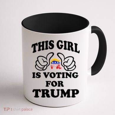 This Girl Is Voting For Trump Coffee Mug back