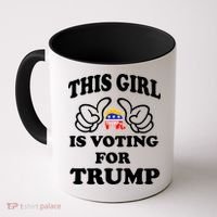 This Girl Is Voting For Trump Coffee Mug thumb 0