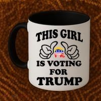 This Girl Is Voting For Trump Coffee Mug thumb 2