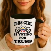 This Girl Is Voting For Trump Coffee Mug thumb 3