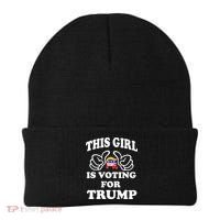 This Girl Is Voting For Trump Beanie thumb 0