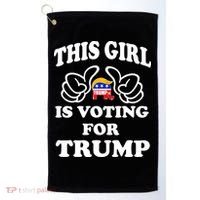 This Girl Is Voting For Trump Golf Towel thumb 0