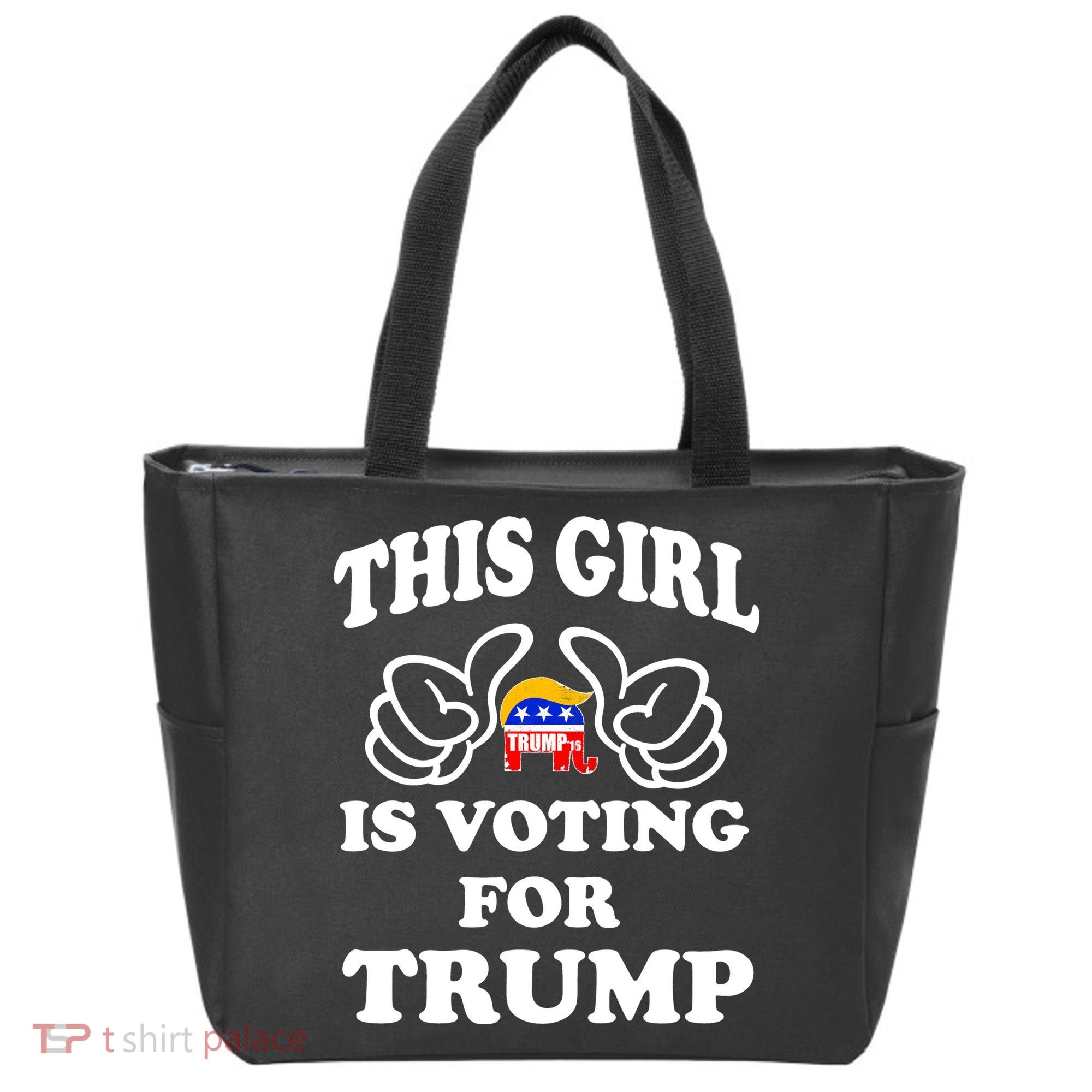 This Girl Is Voting For Trump Tote Bag