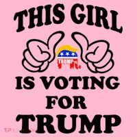 This Girl Is Voting For Trump Coaster thumb 2