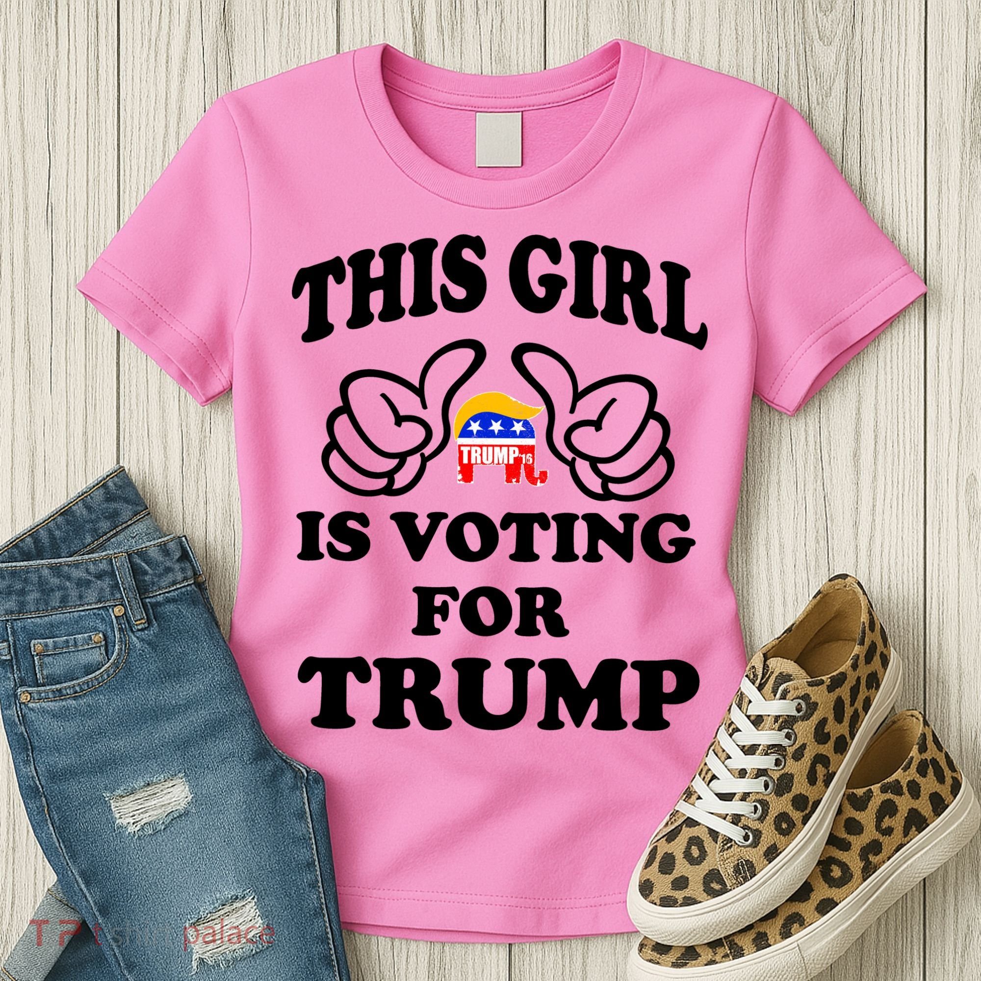 This Girl Is Voting For Trump Women's T-Shirt