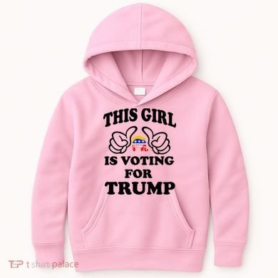 This Girl Is Voting For Trump Kids Hoodie