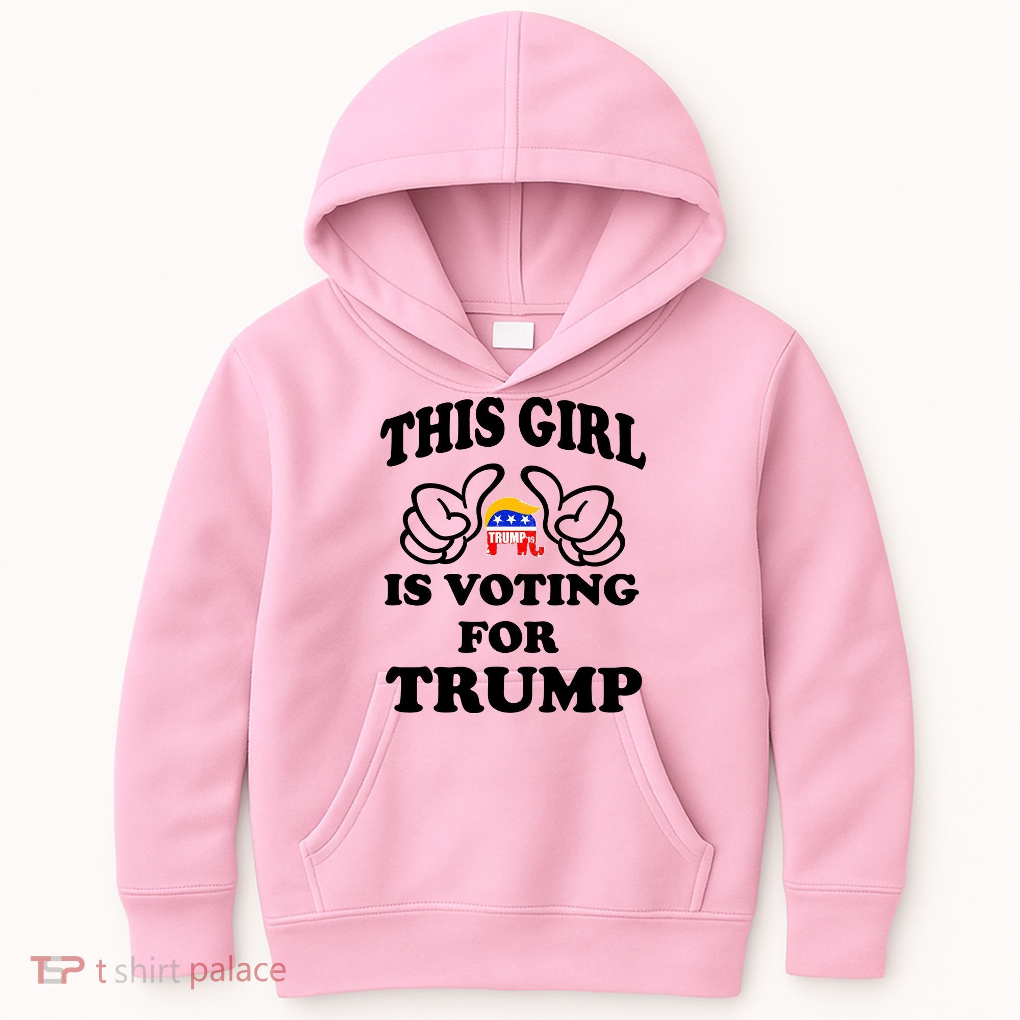 This Girl Is Voting For Trump Kids Hoodie