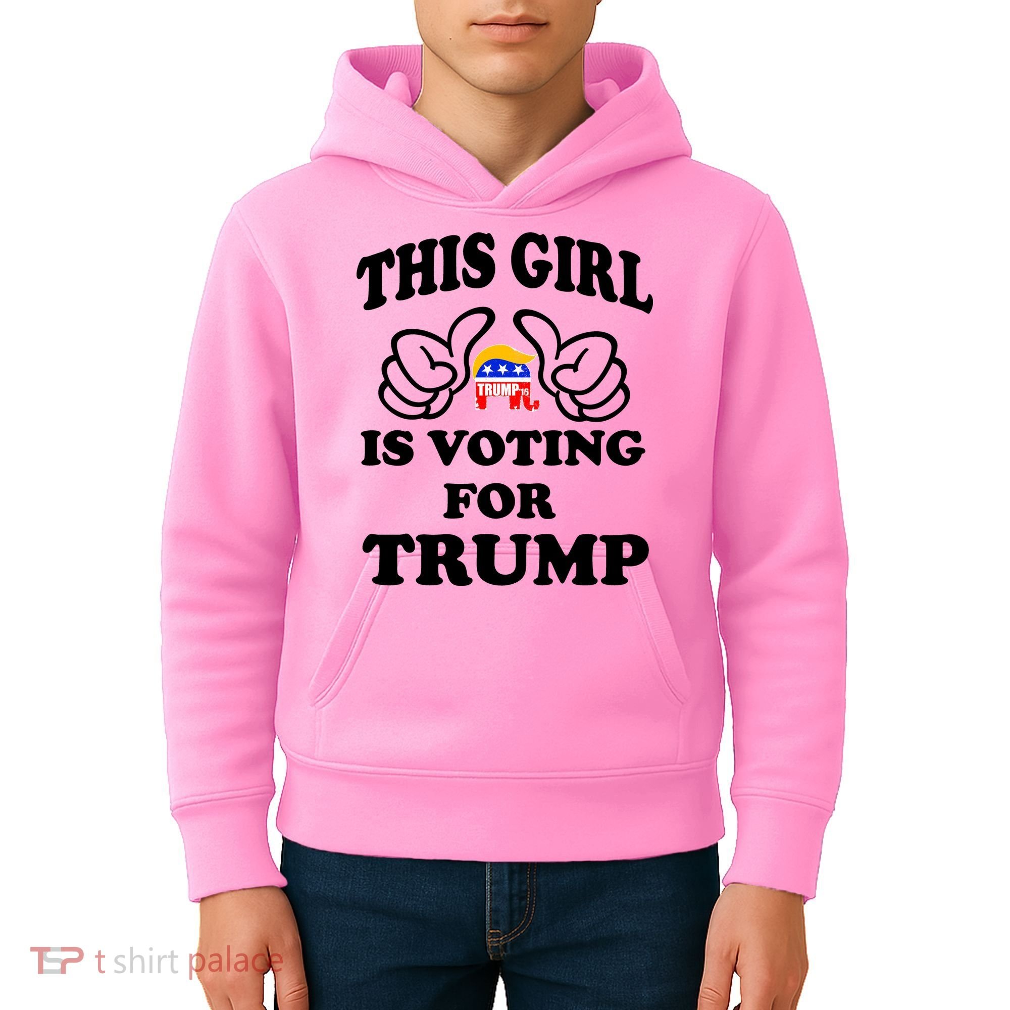 This Girl Is Voting For Trump Kids Hoodie