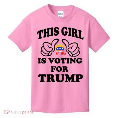This Girl Is Voting For Trump Kids T-Shirt