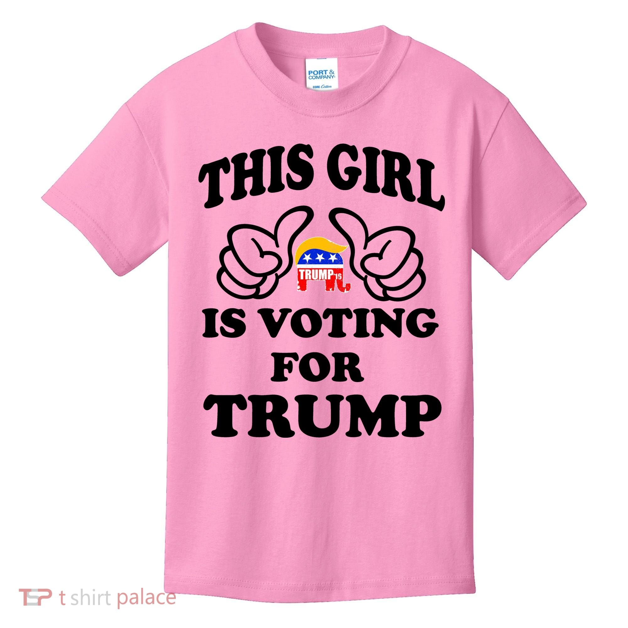 This Girl Is Voting For Trump Kids T-Shirt