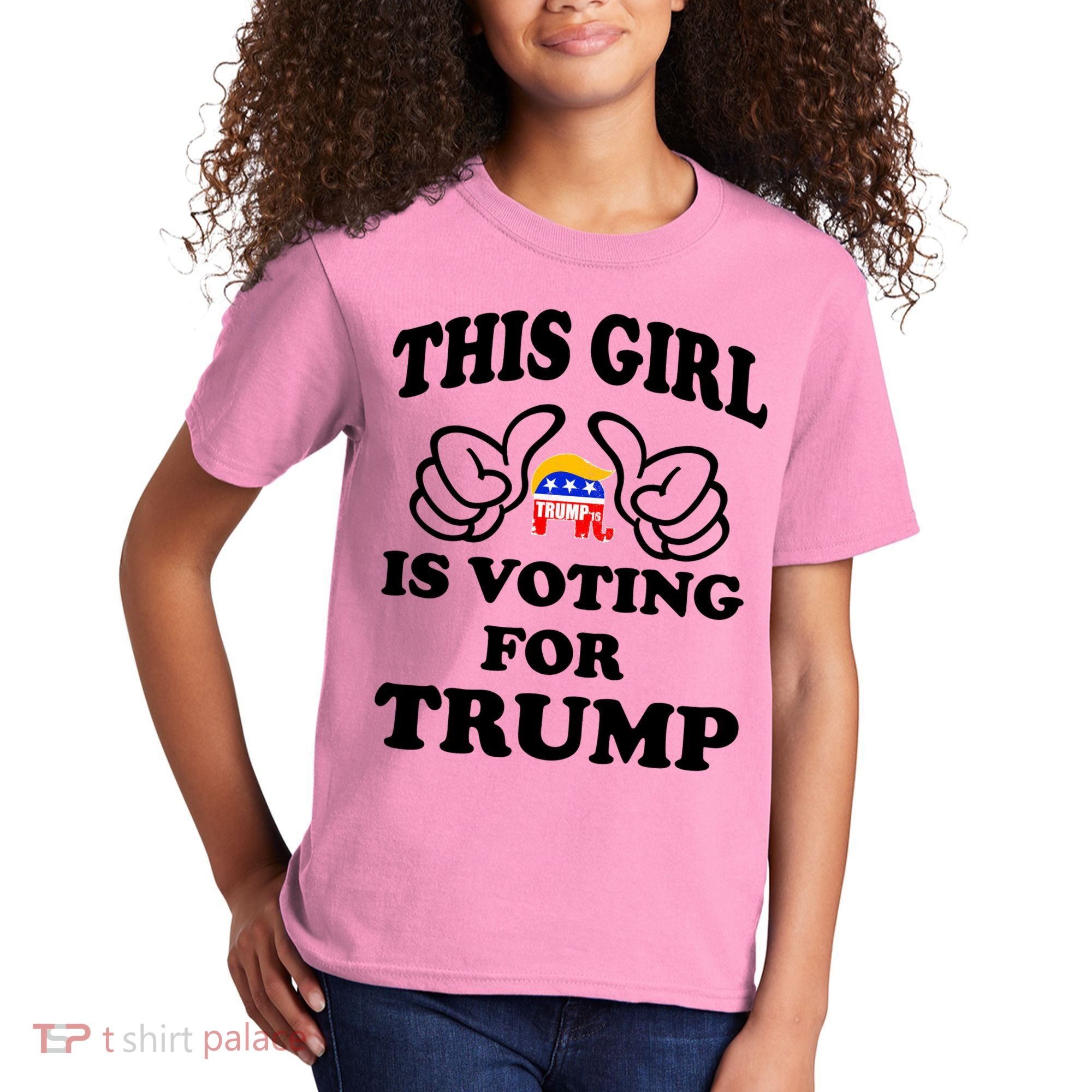 This Girl Is Voting For Trump Kids T-Shirt