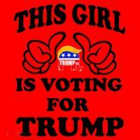 This Girl Is Voting For Trump Santa Hat thumb 1