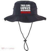 This Girl Loves Alexander Hamilton Bucket Hat thumb 0
