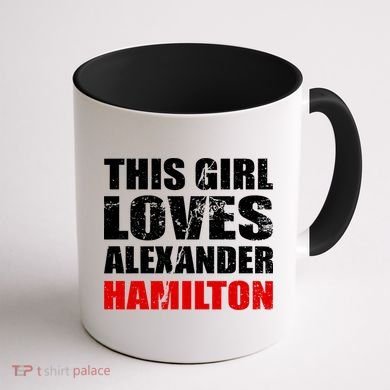 This Girl Loves Alexander Hamilton Coffee Mug back