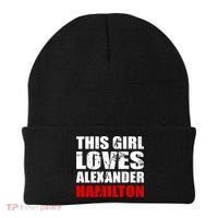 This Girl Loves Alexander Hamilton Beanie thumb 0