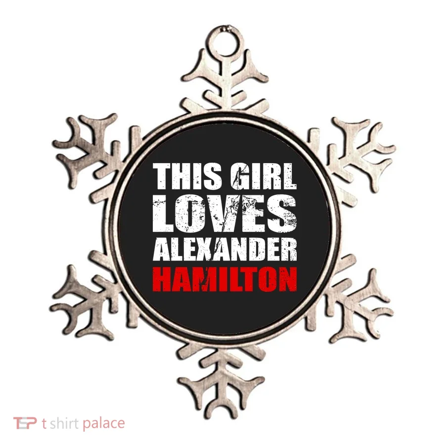 This Girl Loves Alexander Hamilton Ornament
