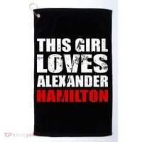 This Girl Loves Alexander Hamilton Golf Towel thumb 0