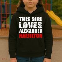 This Girl Loves Alexander Hamilton Kids Hoodie thumb 3
