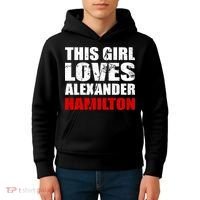 This Girl Loves Alexander Hamilton Kids Hoodie thumb 4