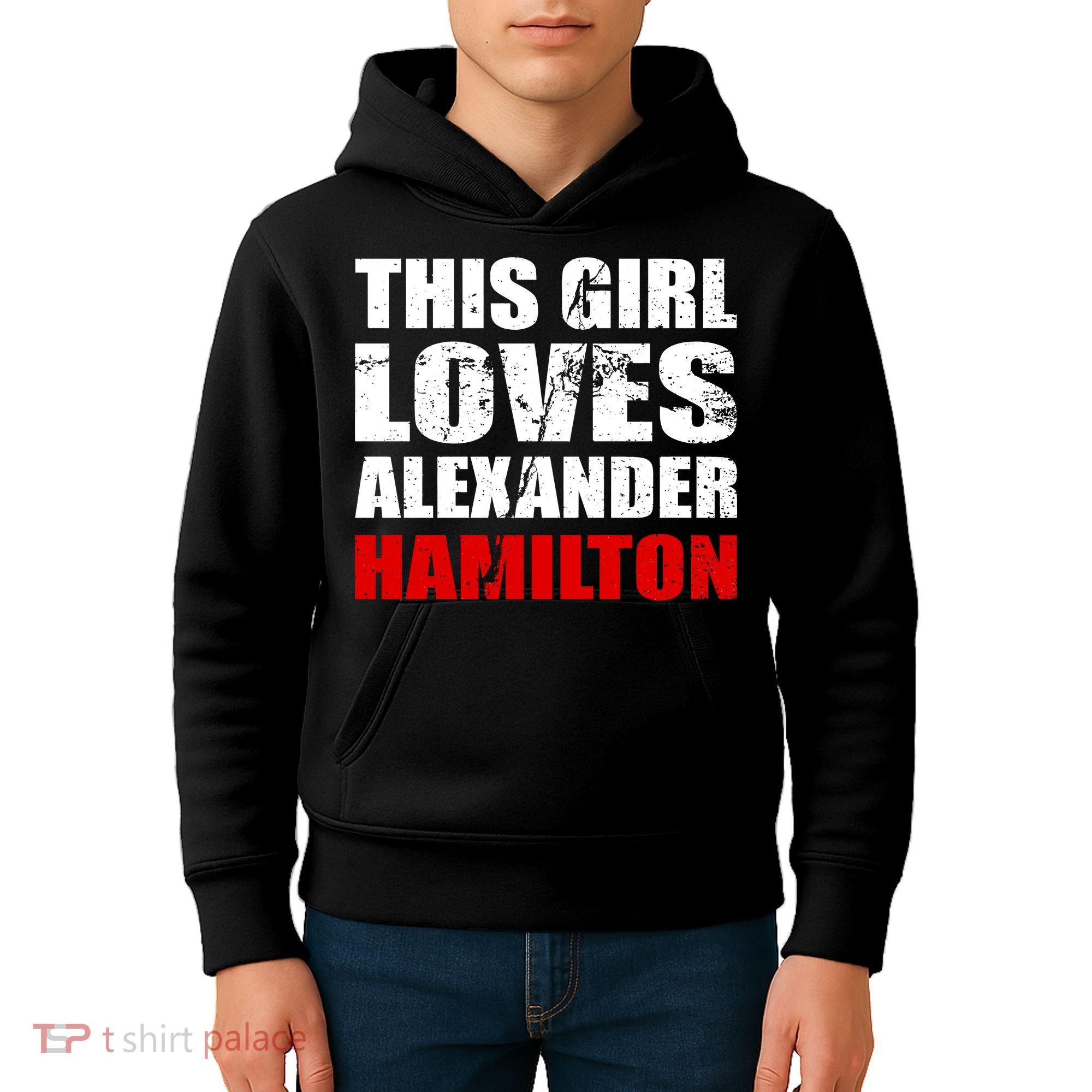 This Girl Loves Alexander Hamilton Kids Hoodie