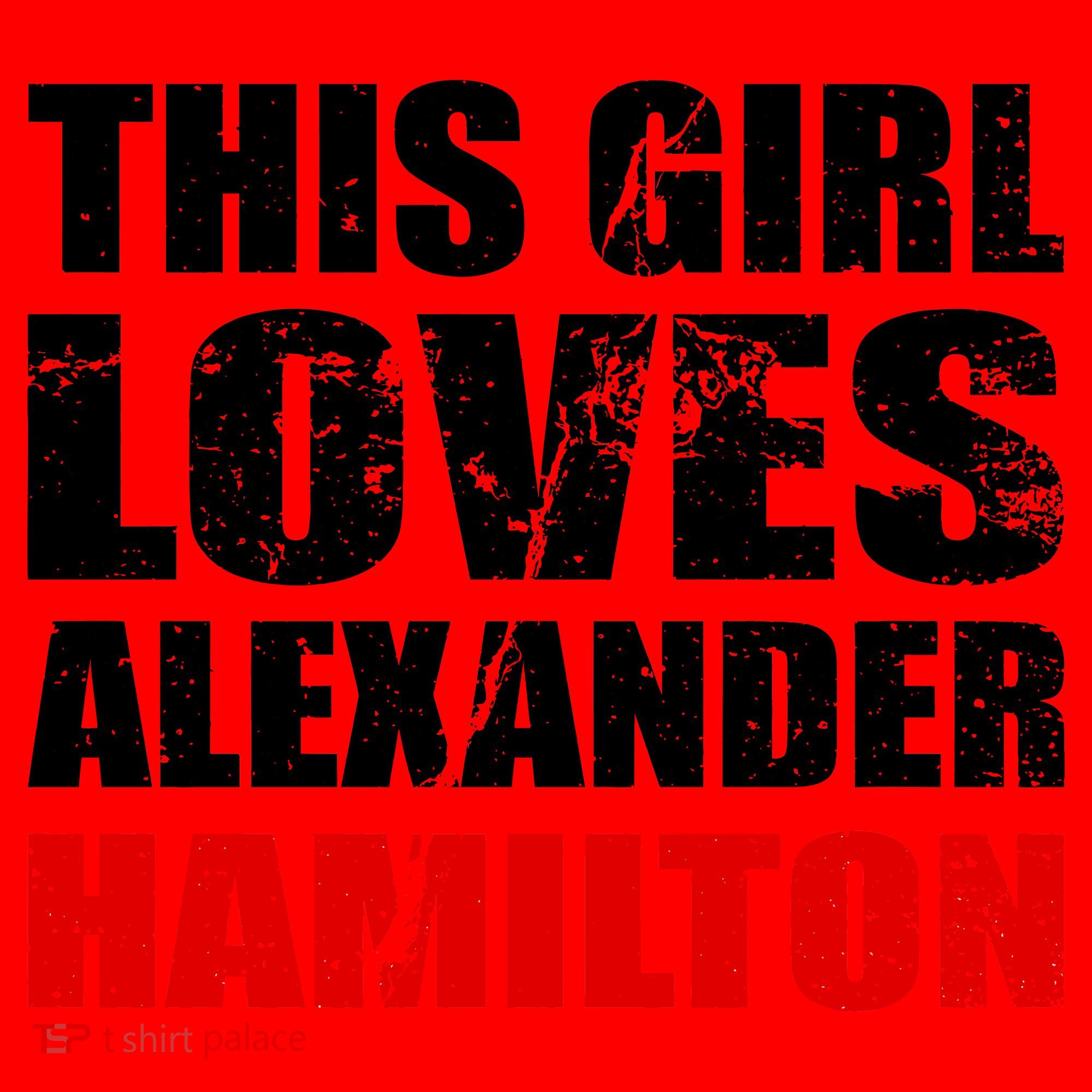 This Girl Loves Alexander Hamilton Santa Hat