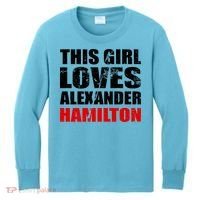 This Girl Loves Alexander Hamilton Kids Long Sleeve Shirt thumb 0
