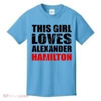 This Girl Loves Alexander Hamilton Kids T-Shirt thumb 0