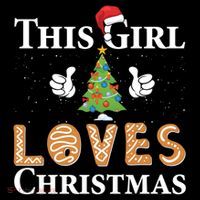 This Girl Loves Christmas Women's Hoodie thumb 2