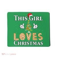 This Girl Loves Christmas Mousepad thumb 0