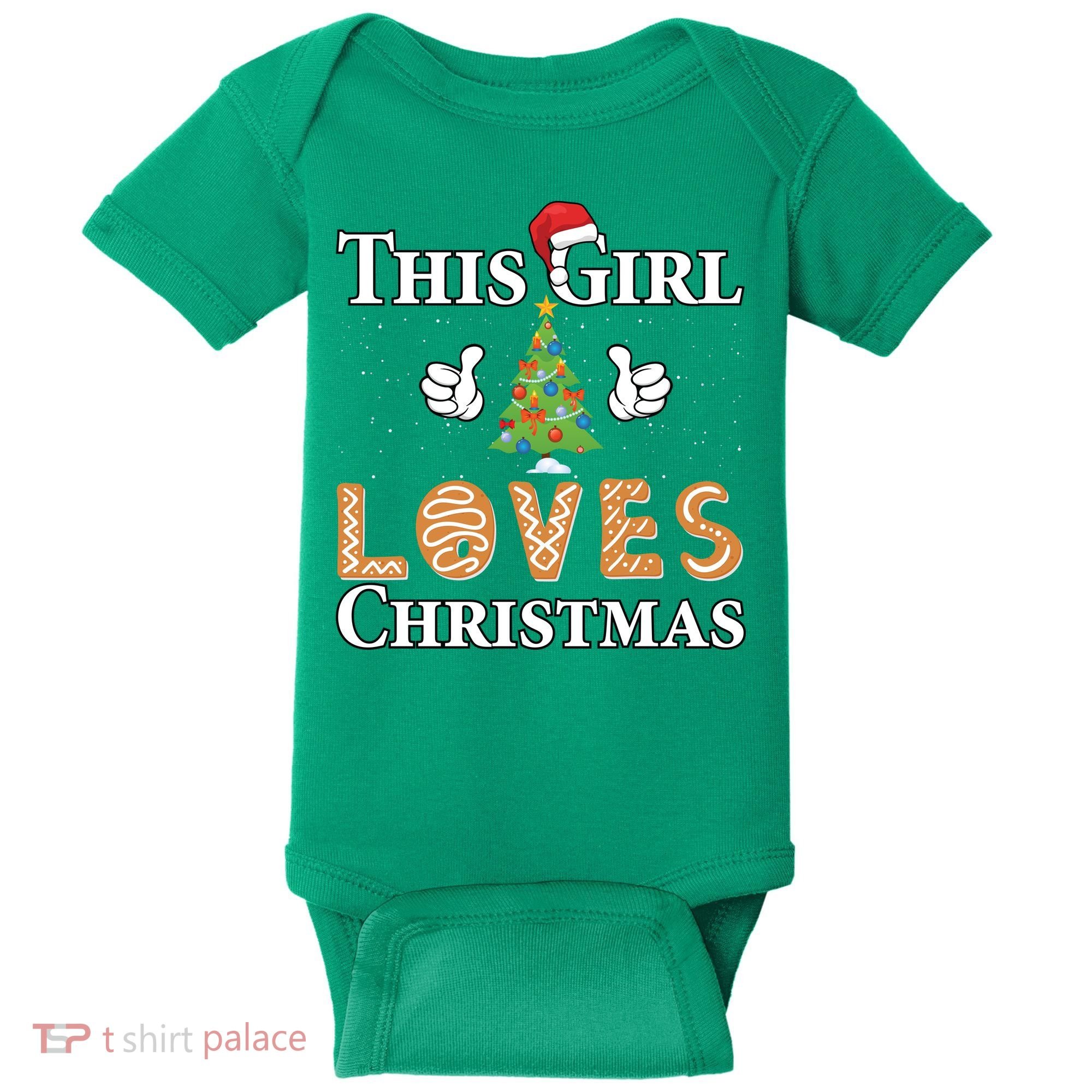 This Girl Loves Christmas Baby Bodysuit