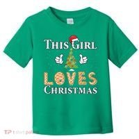 This Girl Loves Christmas Toddler T-Shirt thumb 0