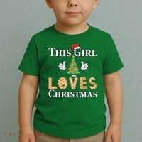 This Girl Loves Christmas Toddler T-Shirt thumb 2
