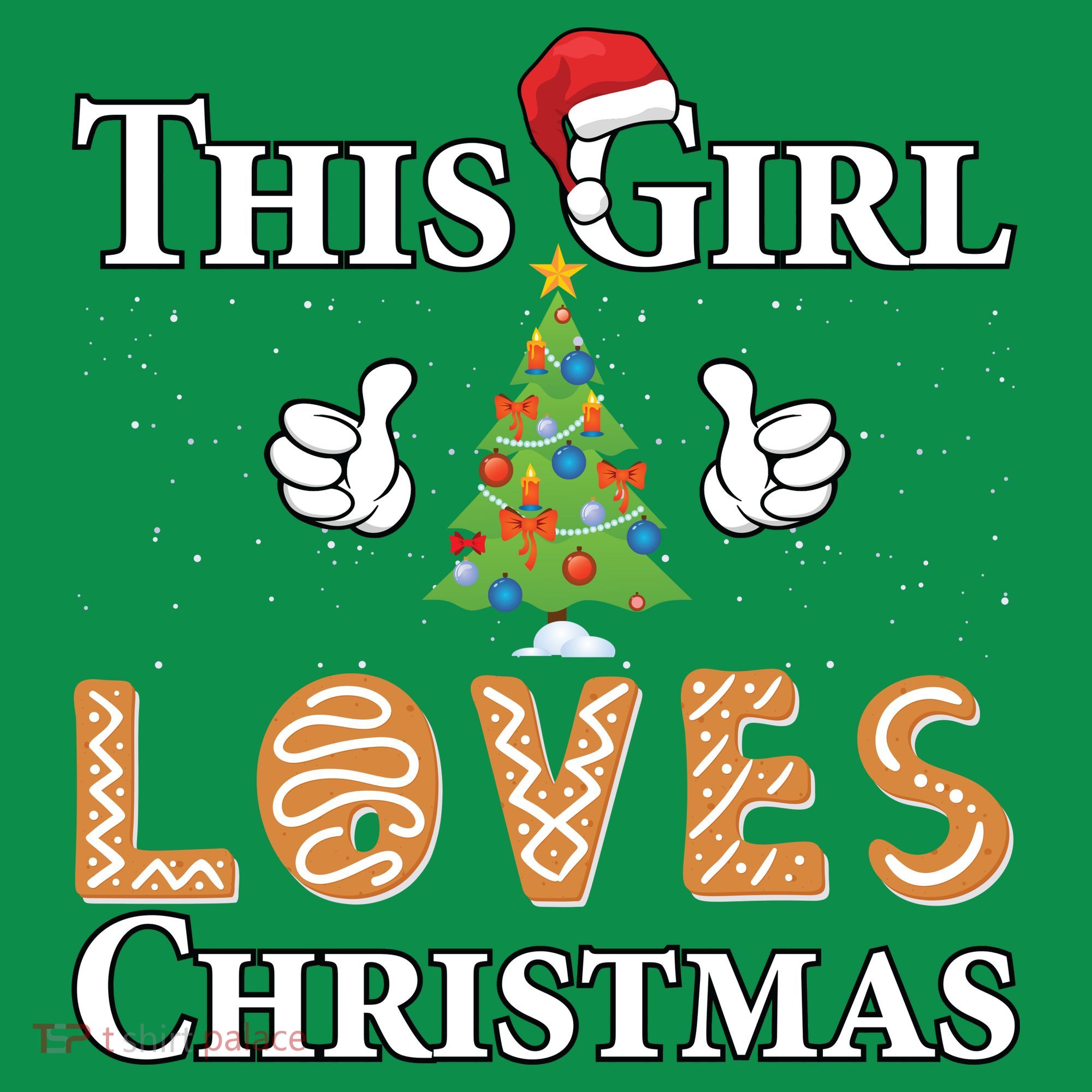 This Girl Loves Christmas Kids Sweatshirt