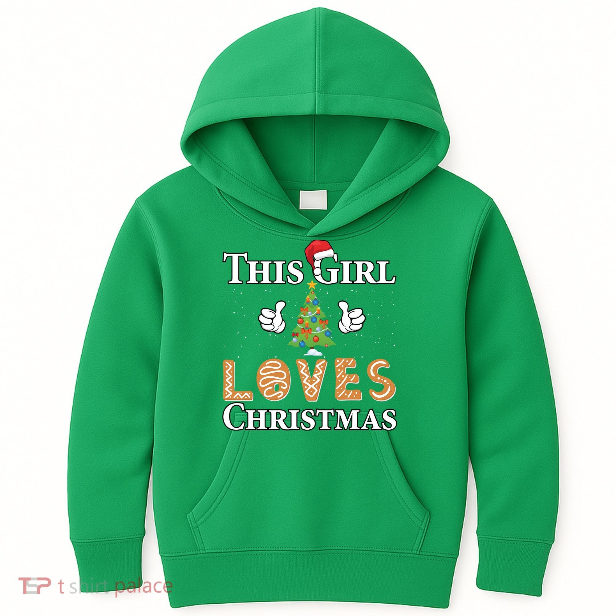 This Girl Loves Christmas Kids Hoodie