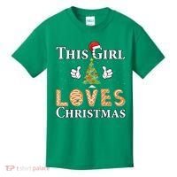This Girl Loves Christmas Kids T-Shirt thumb 0