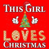 This Girl Loves Christmas Santa Hat thumb 1