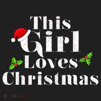 This Girl Loves Christmas Cute Women's Sweatshirt thumb 2