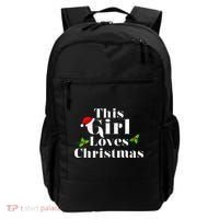 This Girl Loves Christmas Cute Backpack thumb 0