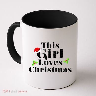 This Girl Loves Christmas Cute Coffee Mug