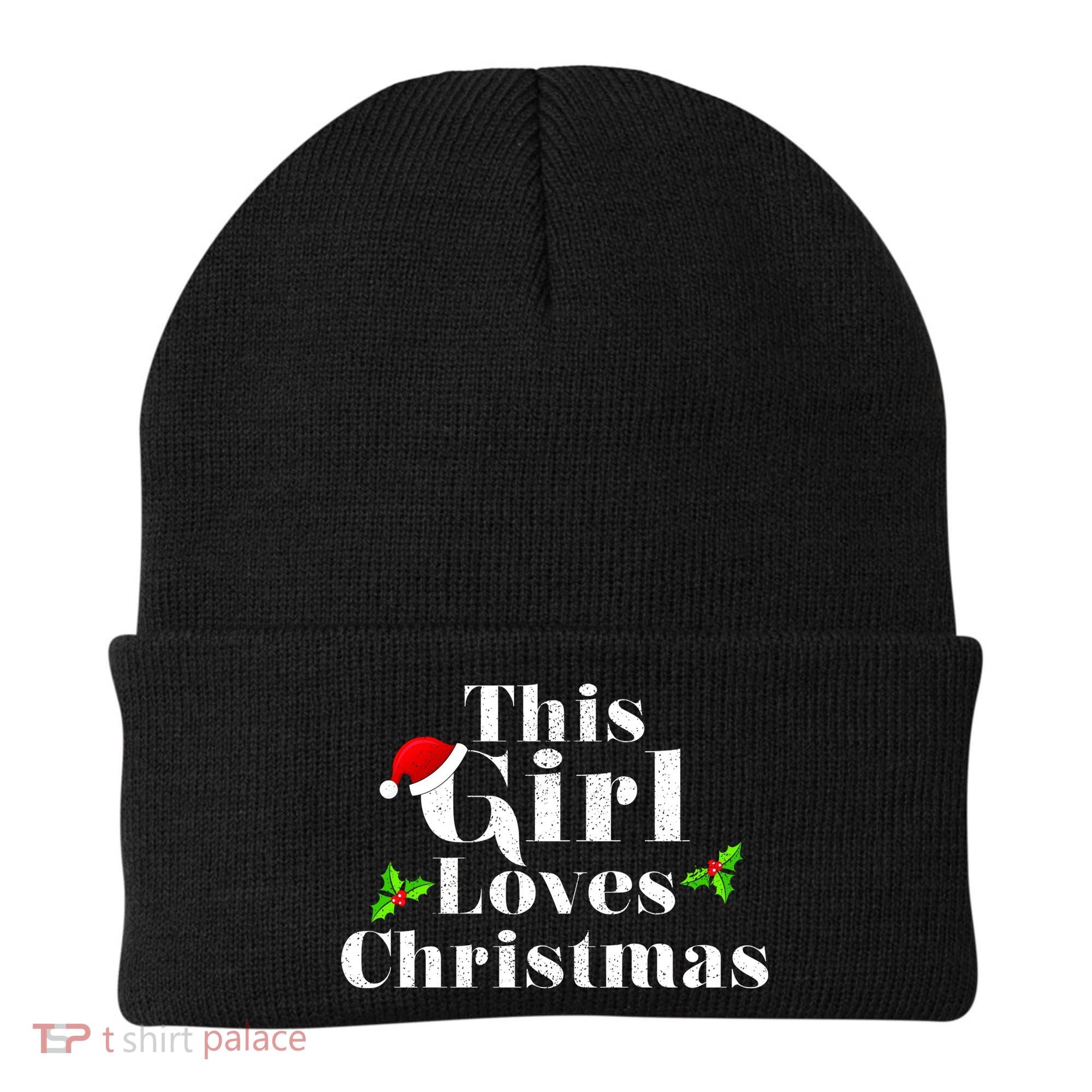 This Girl Loves Christmas Cute Beanie