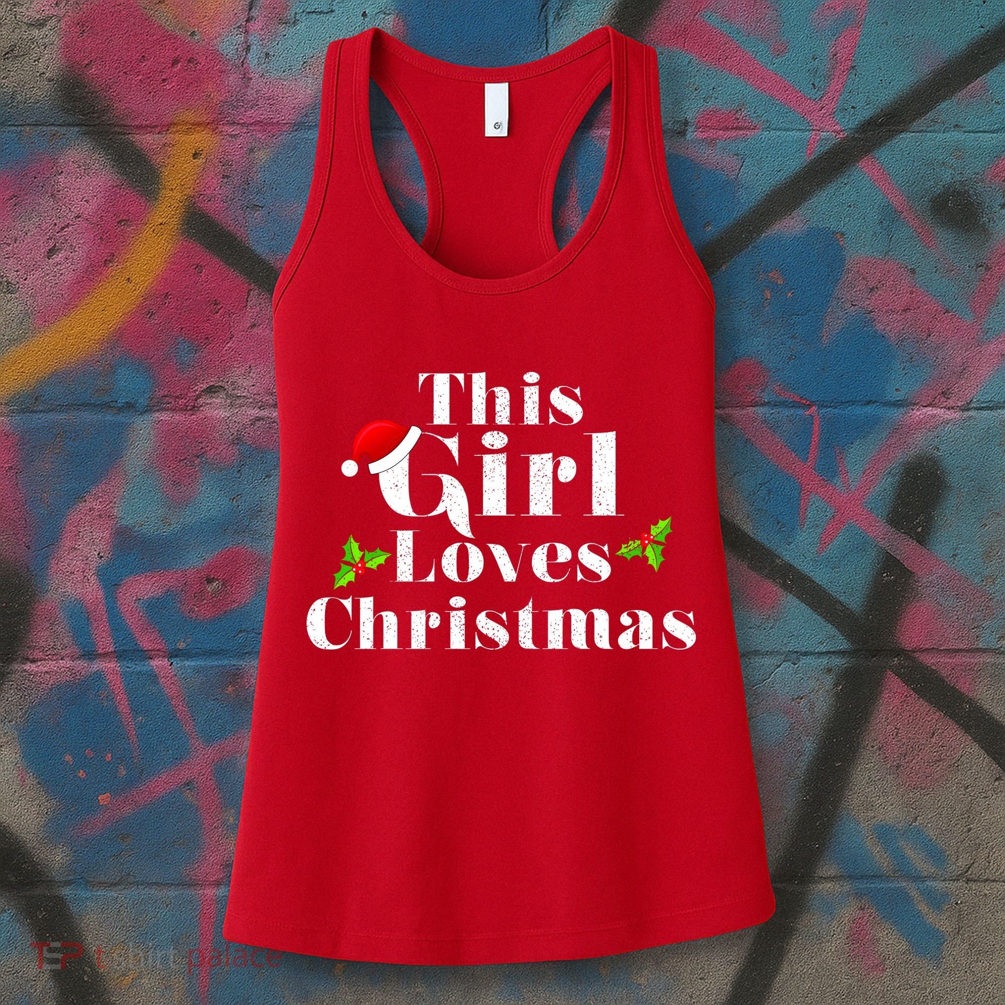 This Girl Loves Christmas Cute Women's Tank Top